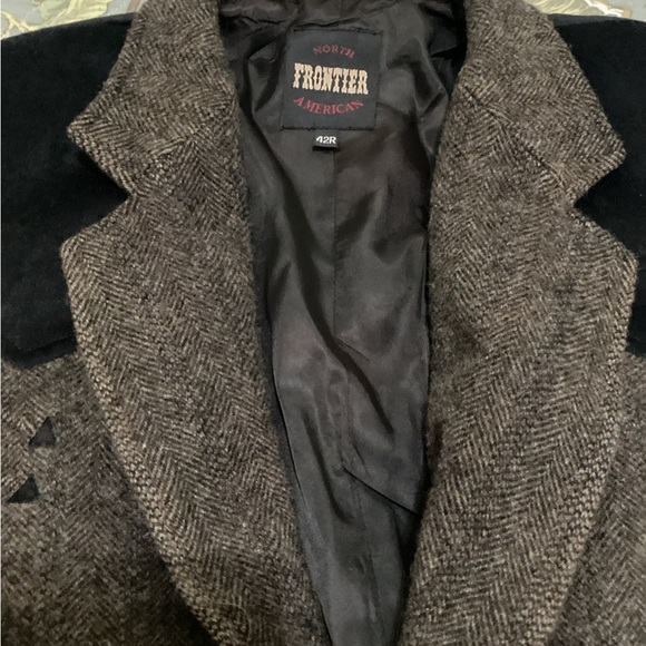 North Frontier American Men's Vintage USA Virgin Wool Western Blazer Suit Jacket - Picture 14 of 16
